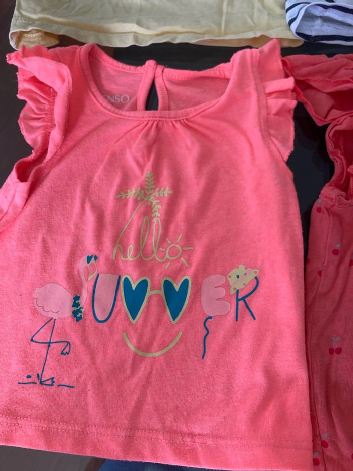 Lot de 6 tee-shirts sans manches 12 mois - photo numéro 8