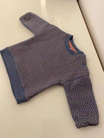 Pull manches longues matelassé