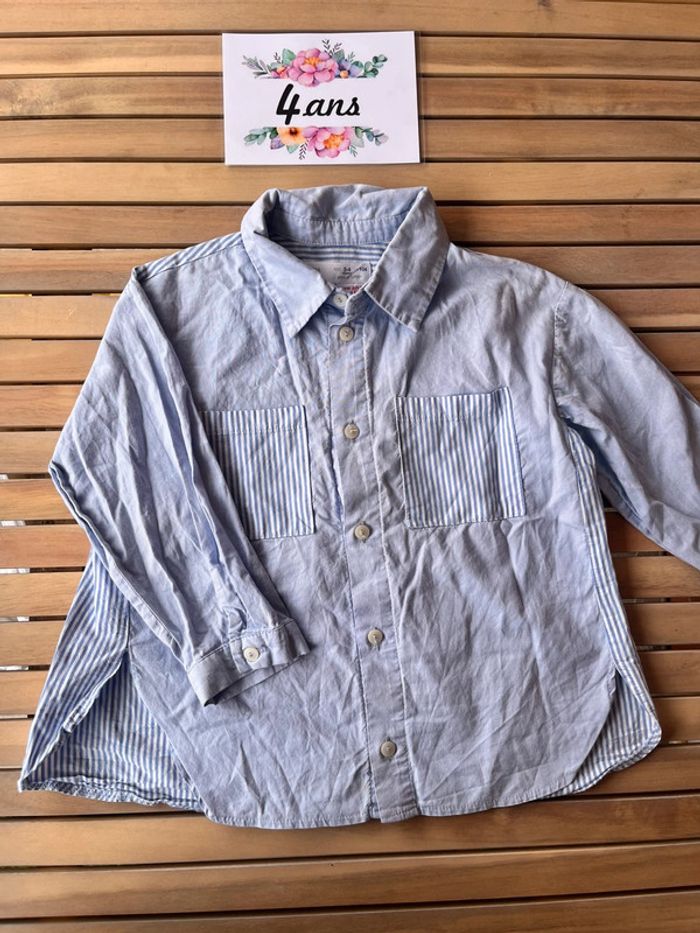 Chemise rayée Zara 4 ans
