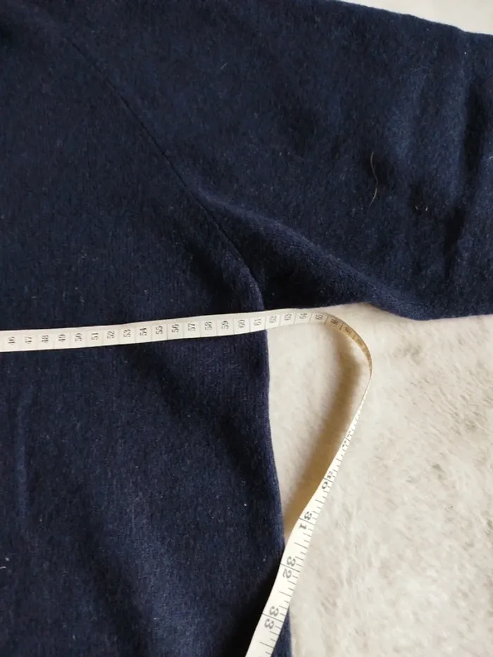 Pull marine col V Robe di Kappa 100% laine - photo numéro 8