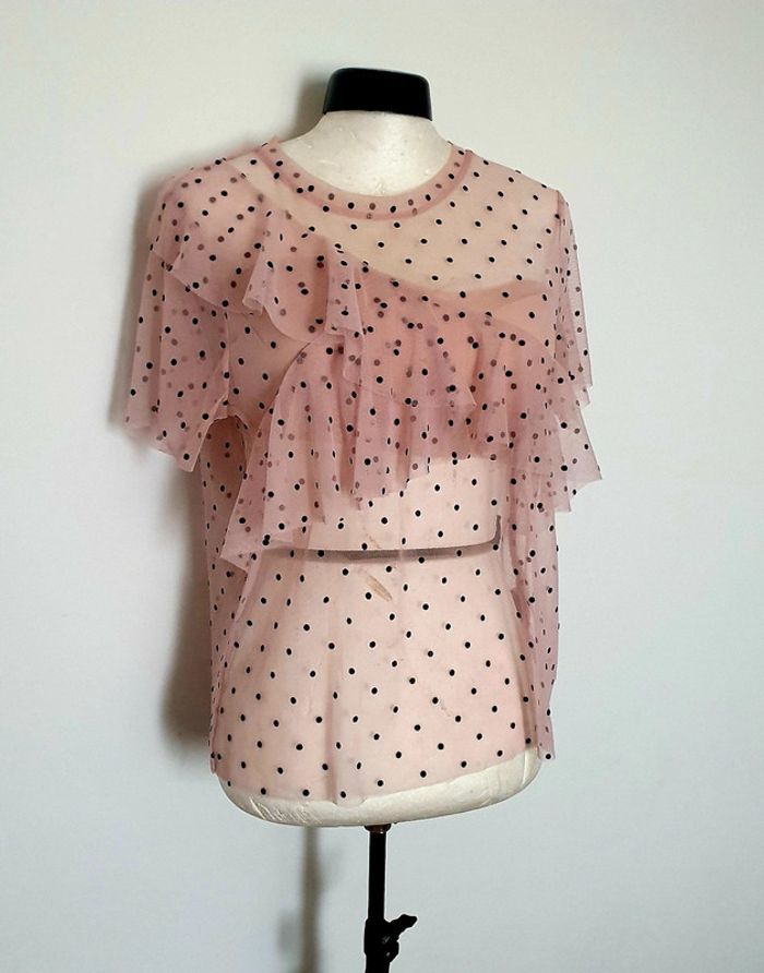 T-shirt H&M M rose transparent - photo numéro 2