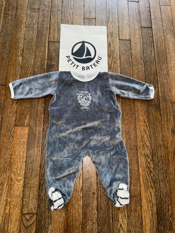 Pyjama velour petit bateau 6 mois