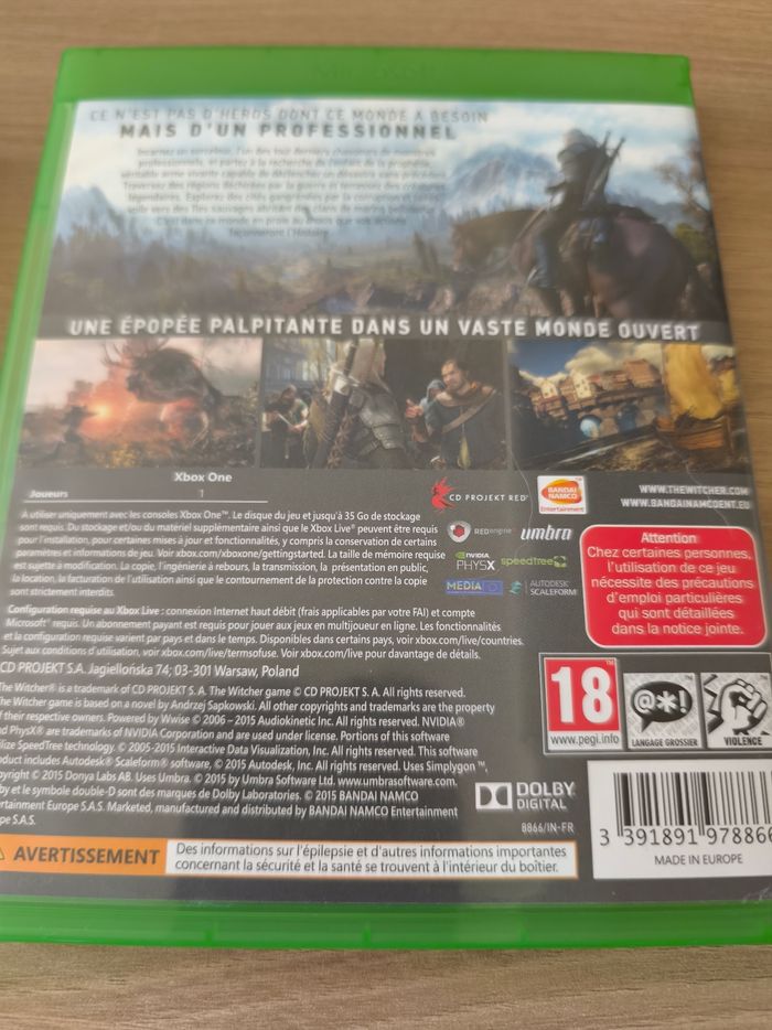Witcher 3 Wild Hunt Xbox one - photo numéro 4
