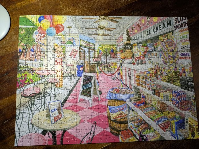 Magnifique puzzle The sweet shop Bluebird 500 pièces - photo numéro 2