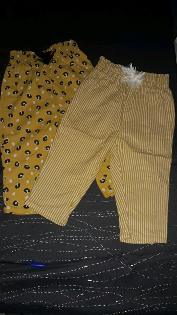 Lot de 2 pantalons jaune