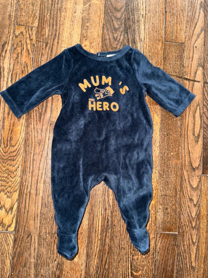 Pyjama velour tao 1 mois