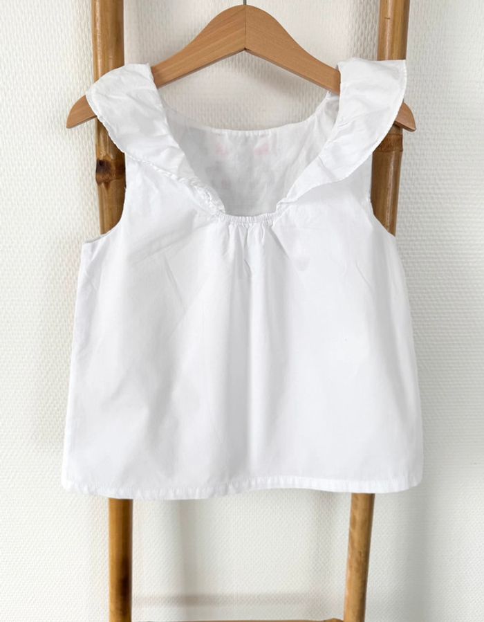 Sergent Major - Débardeur, blouse sans manches blanches 6 ans - photo numéro 3