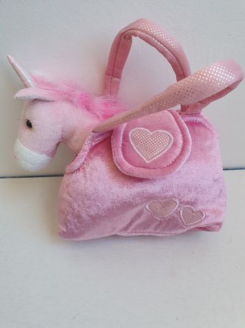 Peluche Licorne et son sac de transport