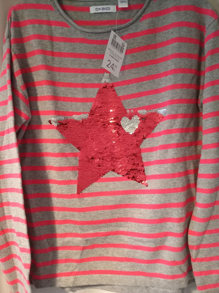 Pull à sequins réversibles 10ans okaidi - photo numéro 2