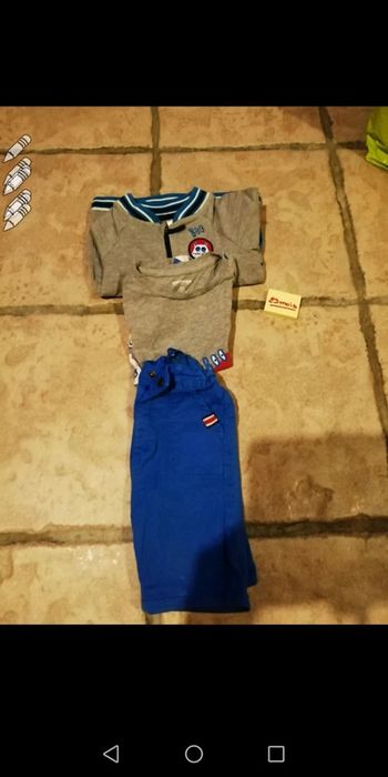 Ensemble veste + t-shirt + short garçon