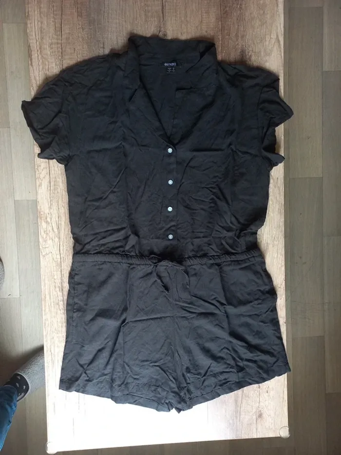 Combi short noir T44