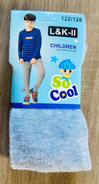Collants gris garçon