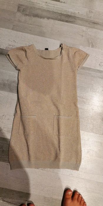 Robe pailleté dore