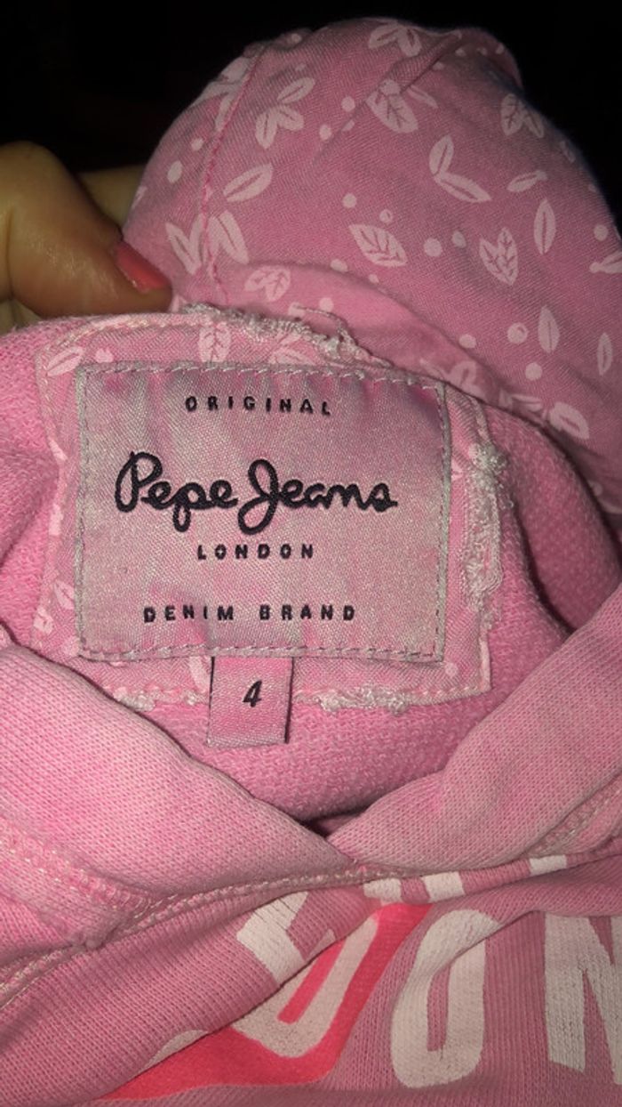 Pull à capuche Pepe Jean 4 ans - photo numéro 4