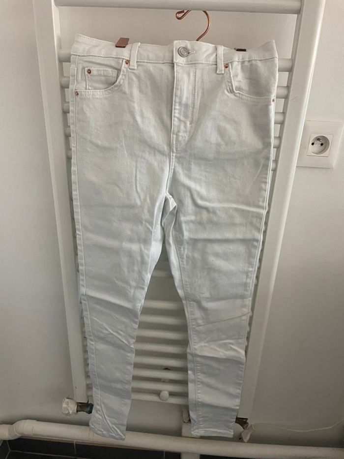 Jean blanc stretch - primark taille 40 neuf