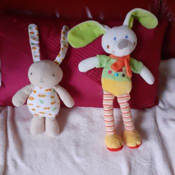 2 Doudous Lapinous grandes oreilles