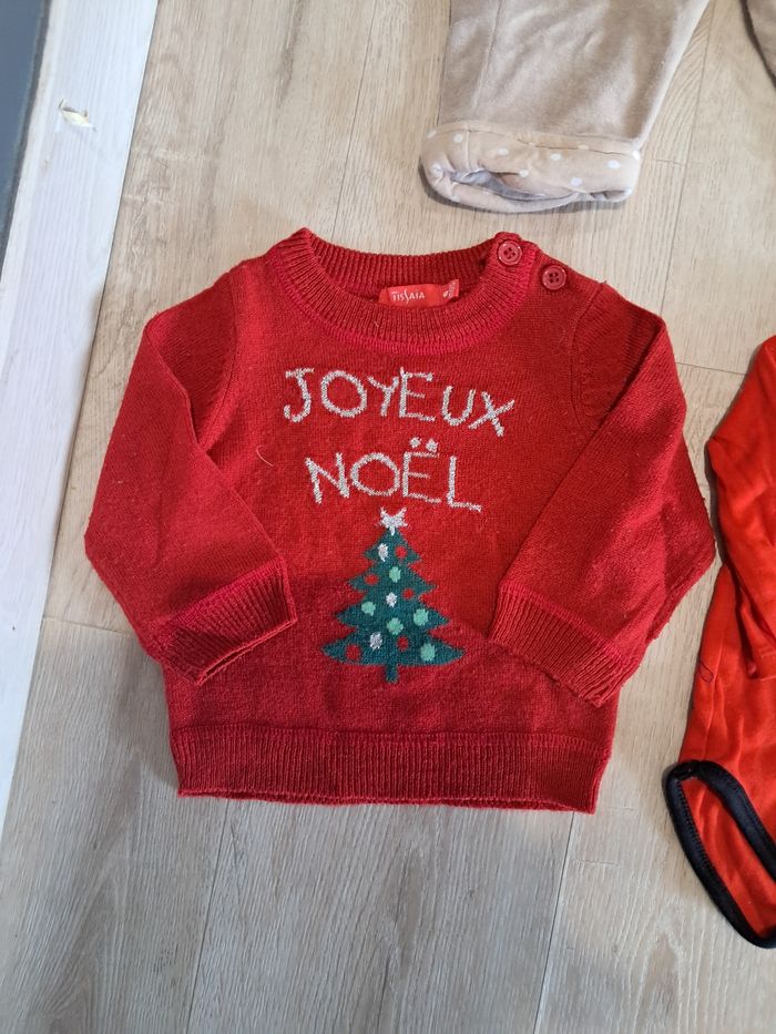 Lot 6mois neuf pull de noel vêtements de noel - photo numéro 4