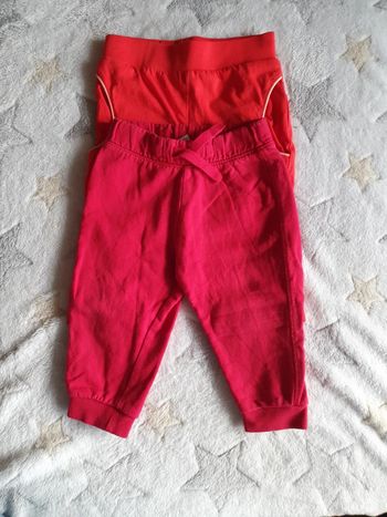 Bas survêtement Jogging rouge mixte