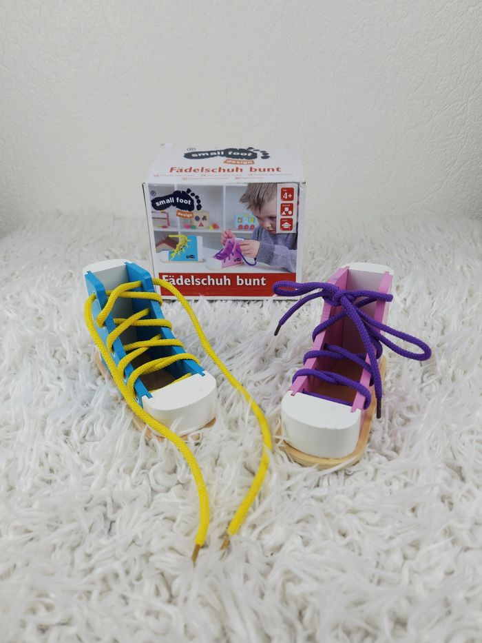 Small Foot Set de chaussures en bois marque Fadelschuh Bunt 🎅