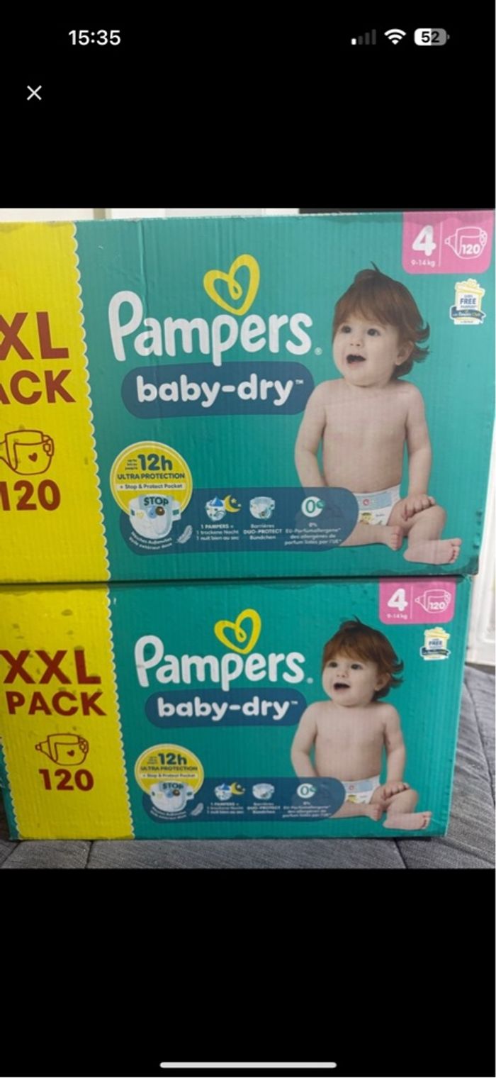 Pampers baby dry taille 4(9-14) kg