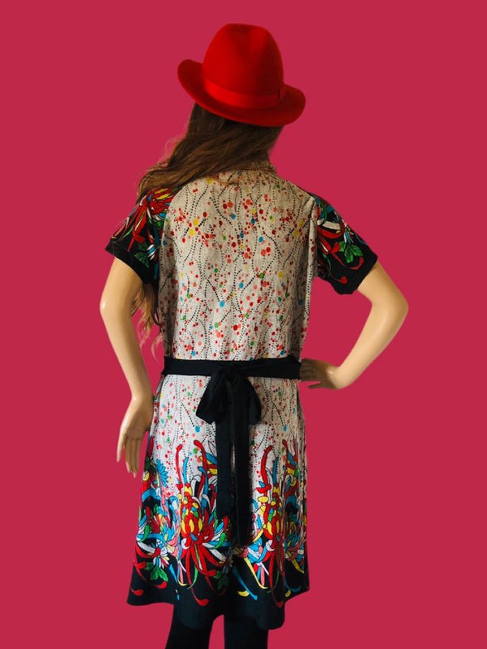 🩶🌹Robe d’automne gris multicolore Smash original multicolor dress🌹🩶 - photo numéro 6