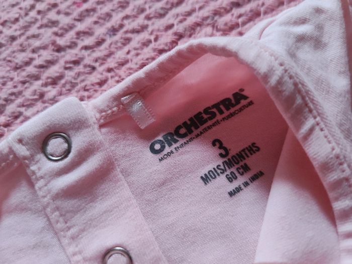 Ensemble deux pièces t-shirt et short bébé fille 3 mois - photo numéro 7