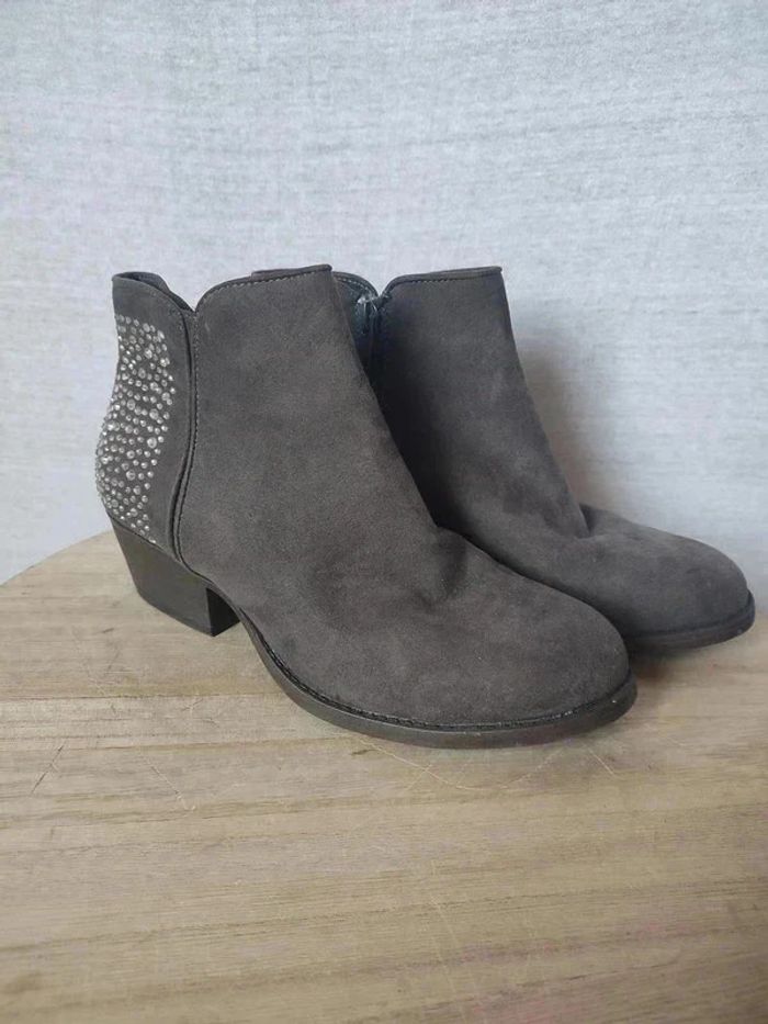 Bottines grises