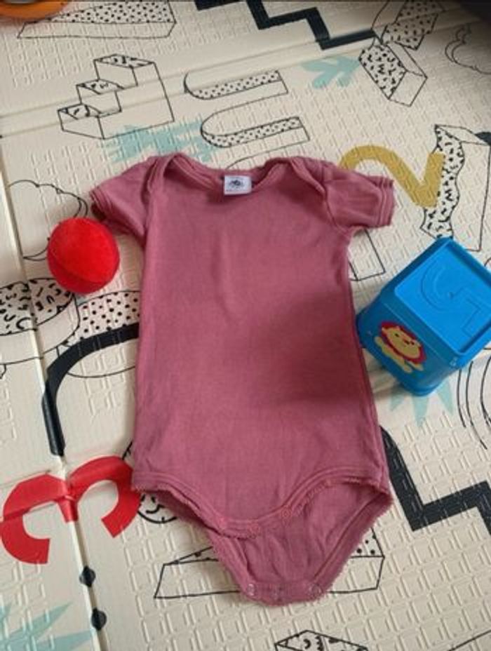 Lot de 2 bodies manches courtes Petit Bateau, 100%coton, 3 mois/60 cm - photo numéro 2