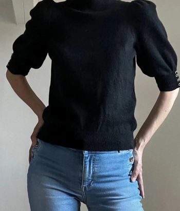 Pull cachemire manches courtes