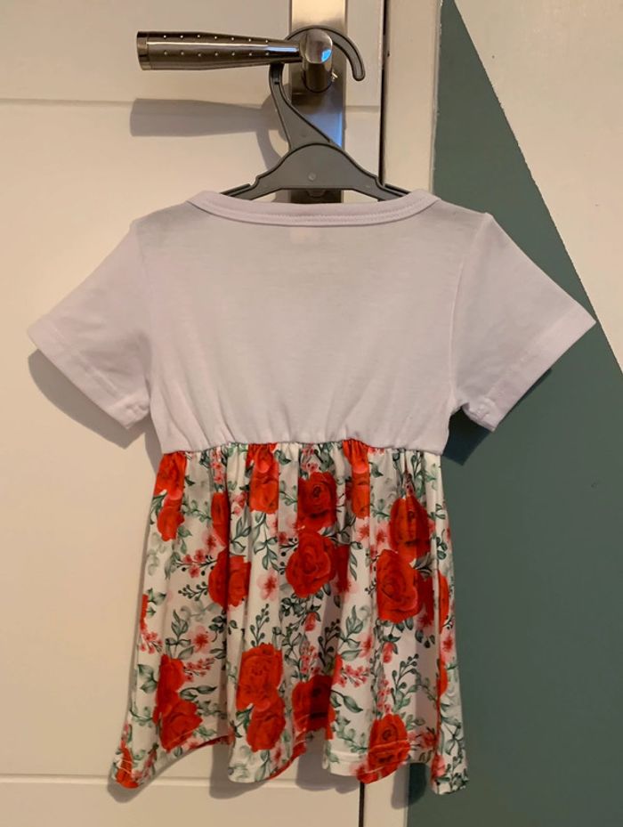 Robe imprimé floral à noeud 9 mois - photo numéro 2
