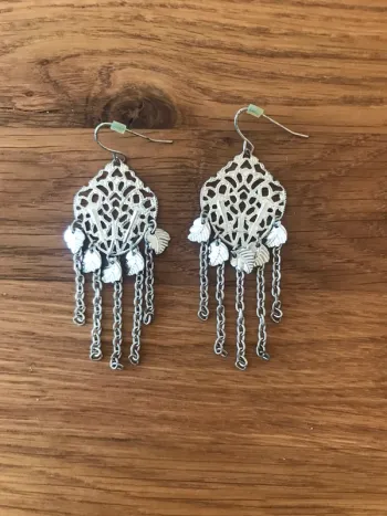 Boucles d’oreilles argentées H&M