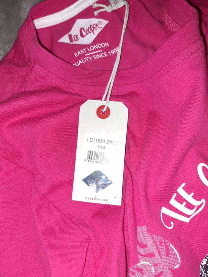 T-shirt rose/fuschia Lee Cooper - photo numéro 9
