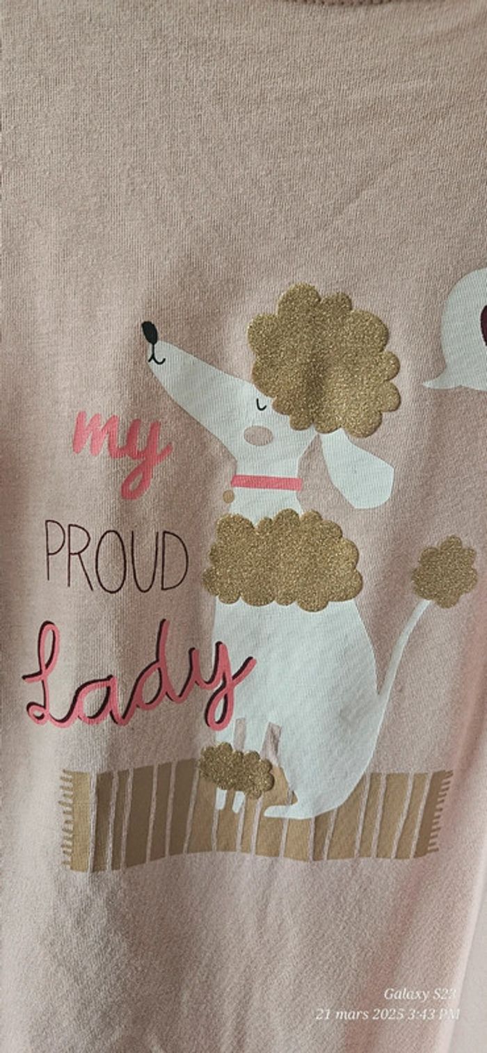Tee-shirt ml "my proud lady" 12A - photo numéro 2
