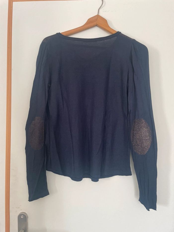 Haut bleu à paillettes - photo numéro 2