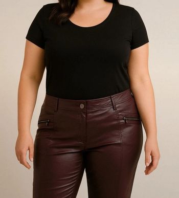 💜 Pantalon enduit prune Quattro  Taille 50 💜