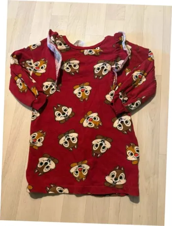 Robe tic et tac bordeaux 4/6 ans manches longues