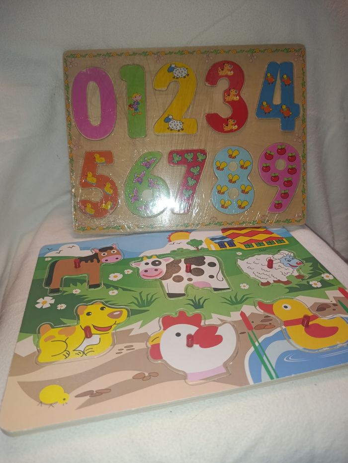 Lot Puzzle en bois