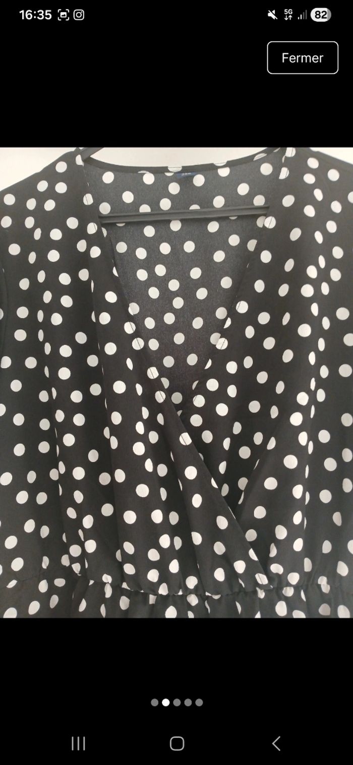 Robe à pois Kiabi Taille Xl - photo numéro 2