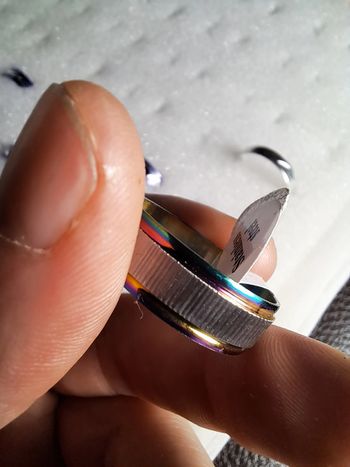 Bague acier inoxydable Granuleuse