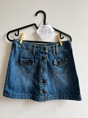 Jupe été en jeans ouverture boutons Mango