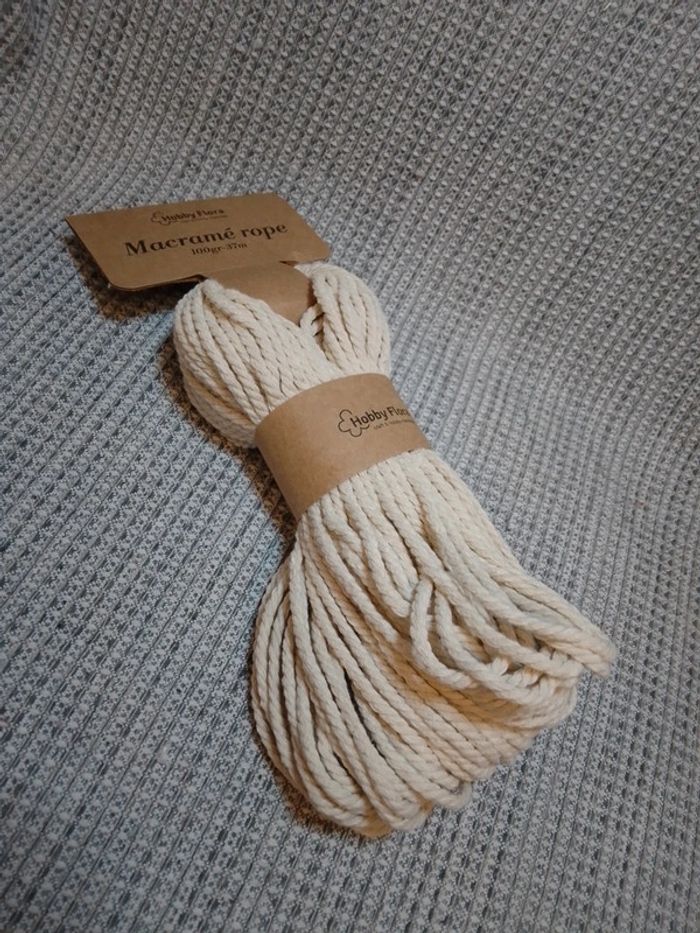 Corde de macramé coton - Hobby Flora - photo numéro 4