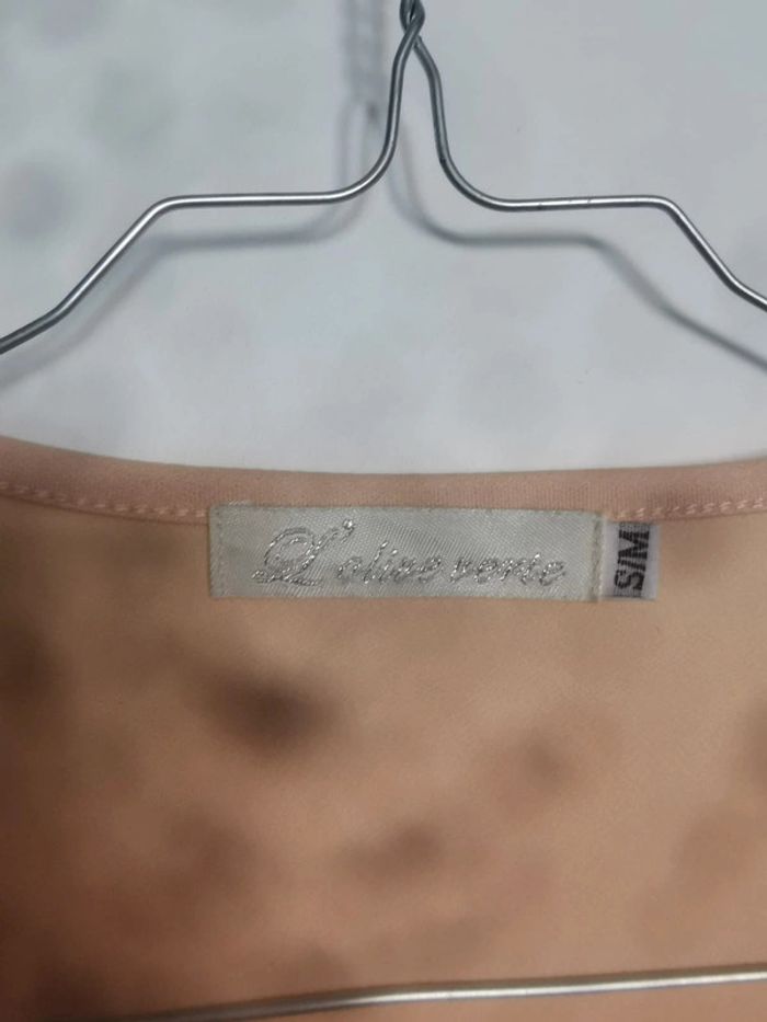 Robe beige l'olive verte - photo numéro 4