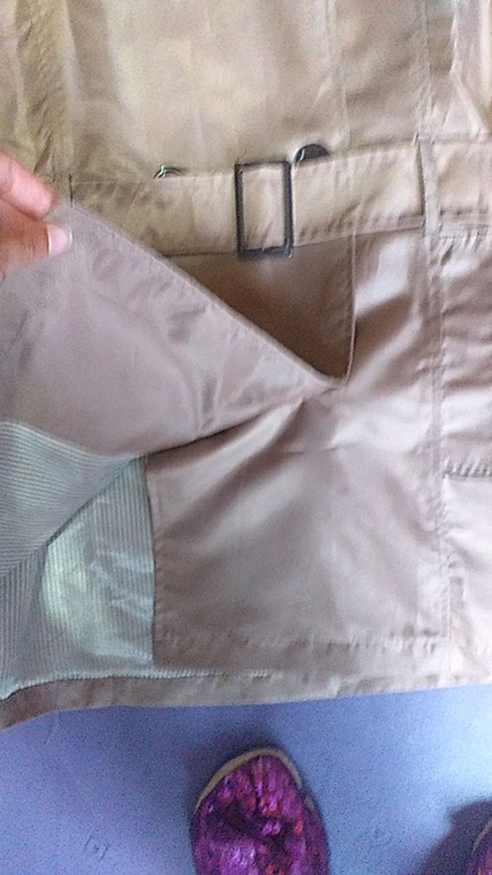 Veste trench marron clair imperméable taille 38/40 - photo numéro 5
