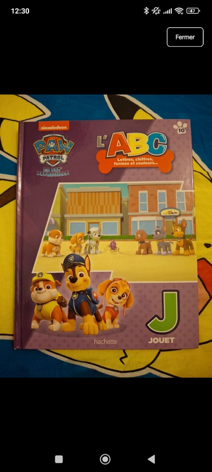 Pat patrouille lettre J