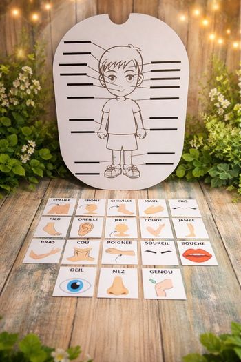 Petit insert trofast  éducatif  – Apprentissage des parties du corps