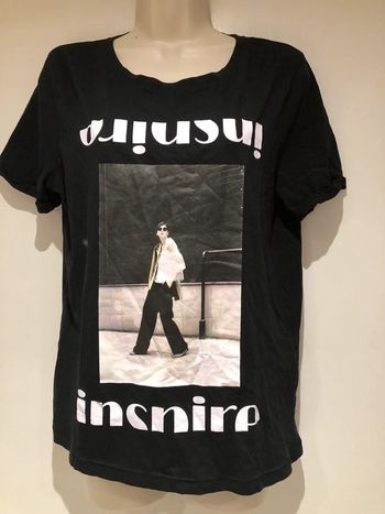 T-shirt noir blanc Only taille M