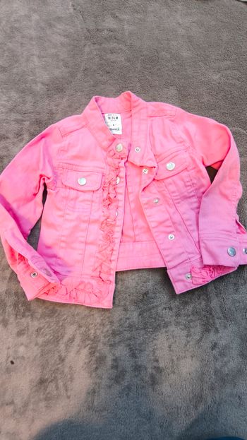 Veste en Jean Rose Bébé – 18-24 mois