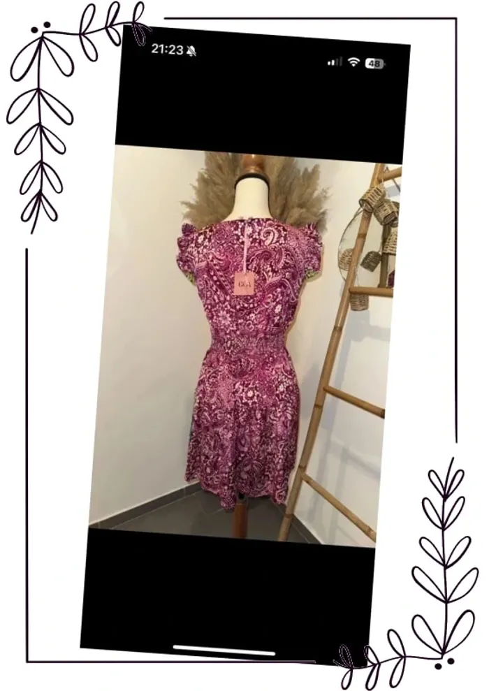 Robe fluide d’été fleurie - photo numéro 4
