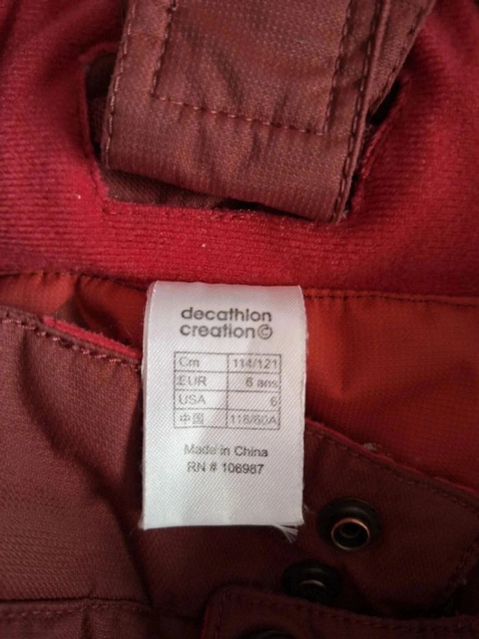 Pantalon de ski bordeaux - photo numéro 8