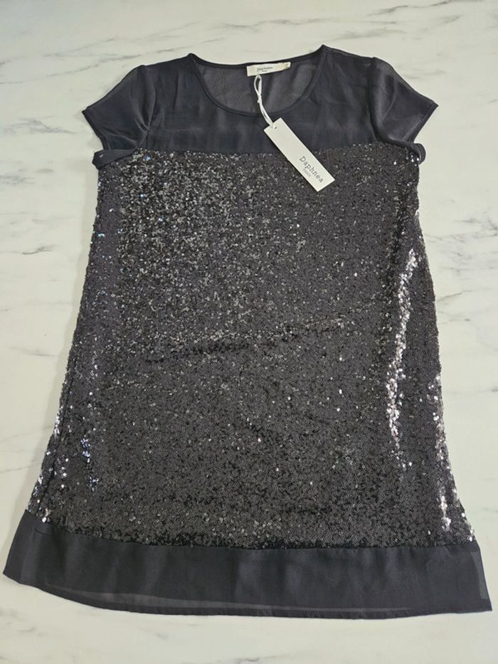 Daphnea Paris robe noir festive taille S - photo numéro 8